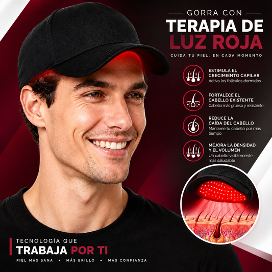 Gorra de Terapia Láser de Luz Roja para el Cabello